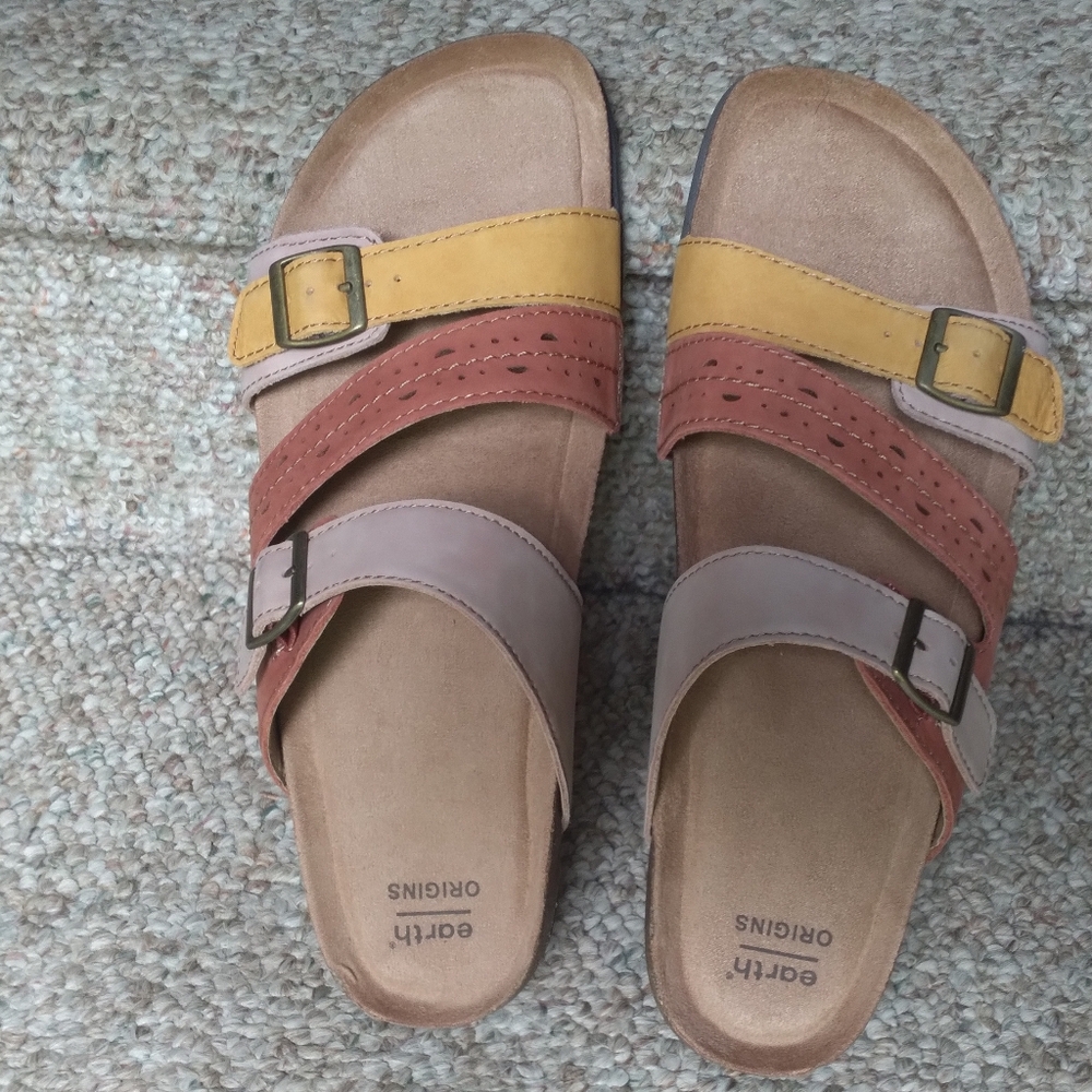 Earth Origins Multicolor Slip-on Slides Sandals Sz 11 - Picture 6 of 10